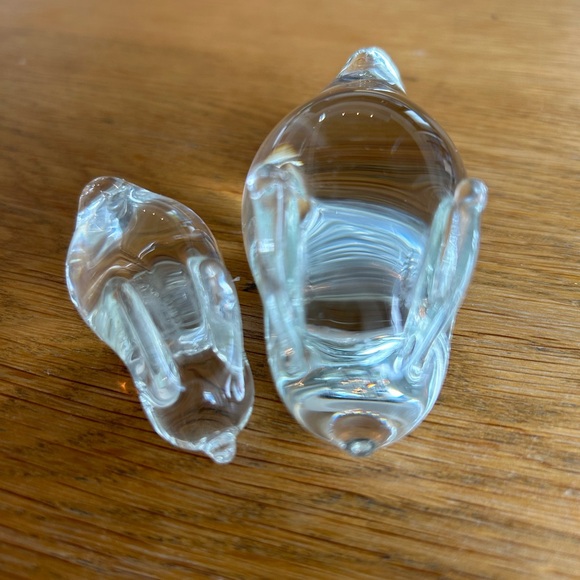 Vintage Clear Hand blown art glass rabbits - Picture 4 of 16